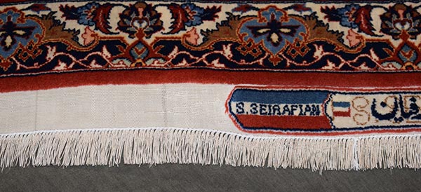 Na restauratie franjes tapijt Na restauratie franjes tapijt